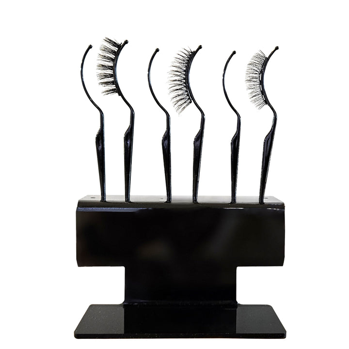yelash extension preview tester stick stand holding 12 false lash sample sticks