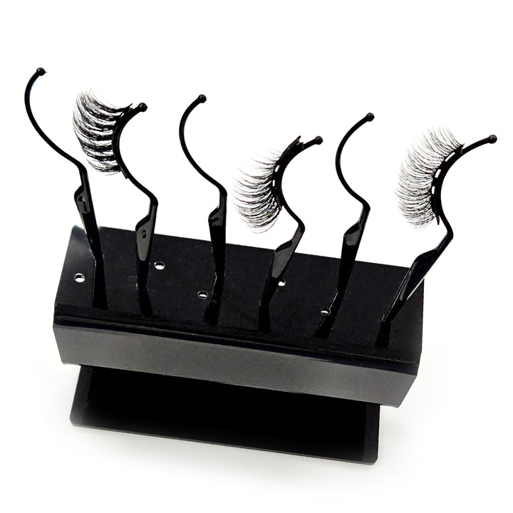 yelash extension preview tester stick stand holding 12 false lash sample sticks