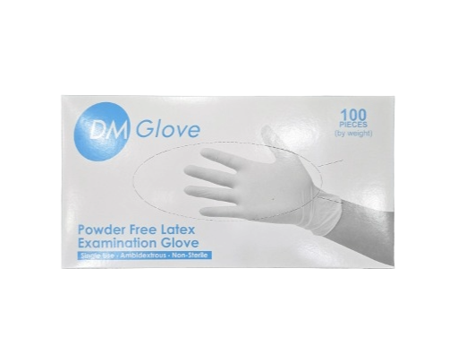 Disposable powder-free latex gloves for lash lifting, PMU, and brow lamination – 100 pcs box for beauty professionals.