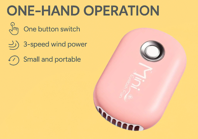 Compact handheld lash fan with T-stand support