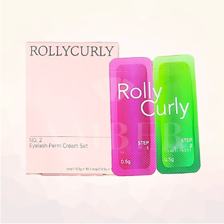 Rollycurlly Lashes & Eyebrow Lift Perm Step 1 & 2 Set - Amber Lash