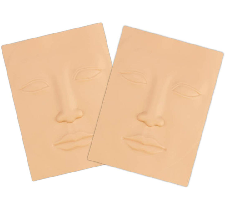 3D Fake Skin Practice Sheets for Microblading, PMU, Tattoos - 3pcs Set - - Amber Lash