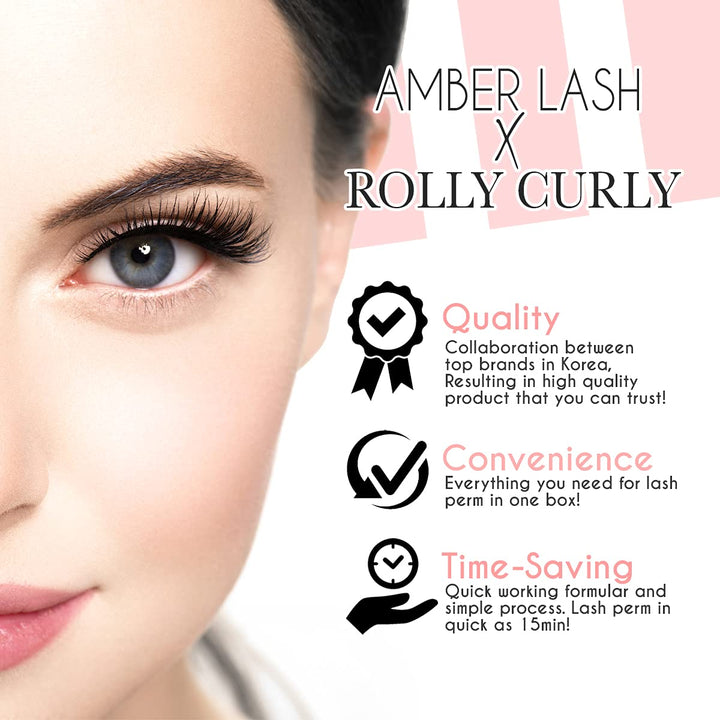Amber Lash x Rolly Curly Lash & Brow Lifting Kit - Amber Lash