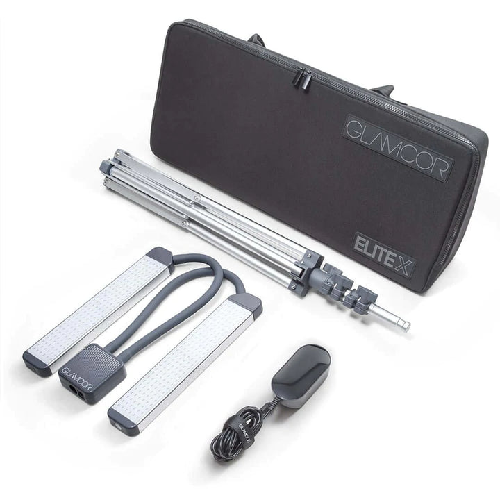 GLAMCOR Elite X Portable LED Lighting Kit for Eyelash Extension and  Beauty, Skincare, Filming, and Photography - Amber Lash