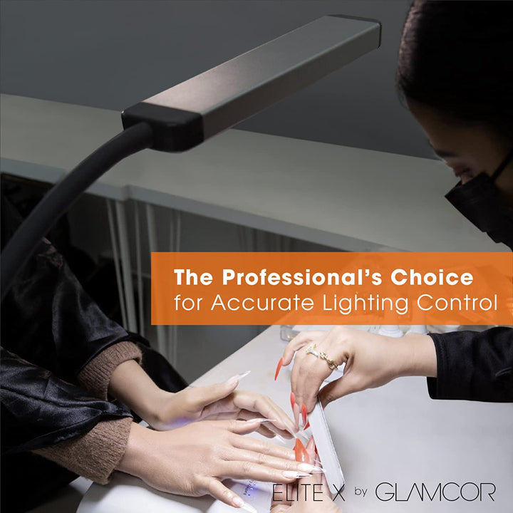 GLAMCOR Elite X Portable LED Lighting Kit for Eyelash Extension and  Beauty, Skincare, Filming, and Photography - Amber Lash