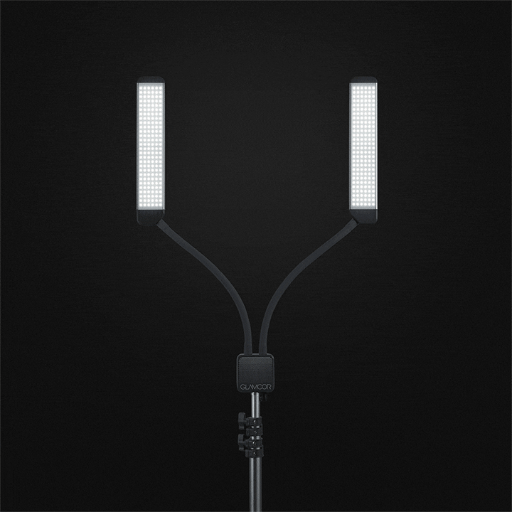 GLAMCOR Elite X Portable LED Lighting Kit for Eyelash Extension and  Beauty, Skincare, Filming, and Photography - Amber Lash