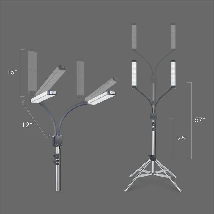 GLAMCOR Elite X Portable LED Lighting Kit for Eyelash Extension and  Beauty, Skincare, Filming, and Photography - Amber Lash