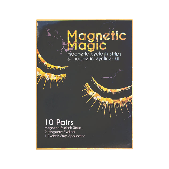 Magnetic Magic - 10 Pairs Magnetic Eyelashes Kit - Amber Lash