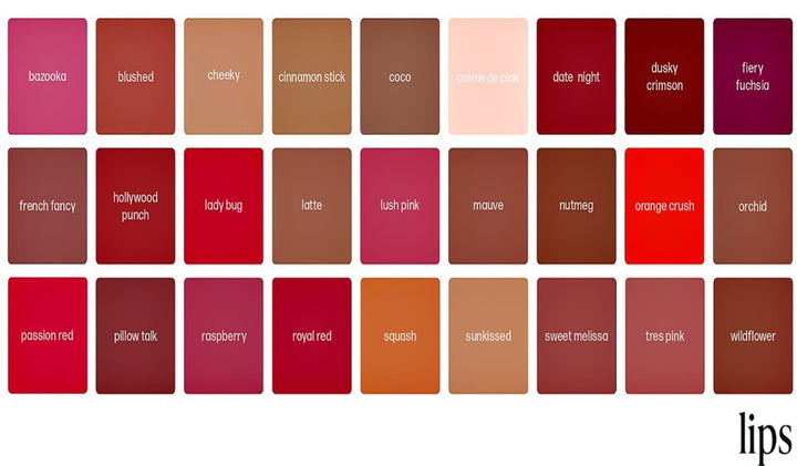perma blen lip color list