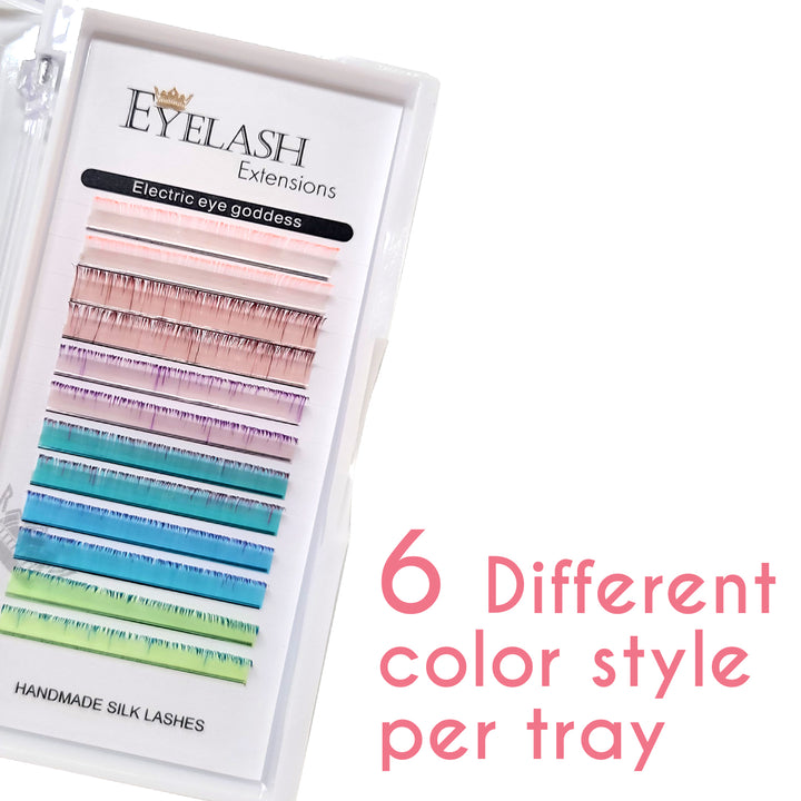 Two Tone Pastel Lash - Electric Eye Goddess - Amber Lash
