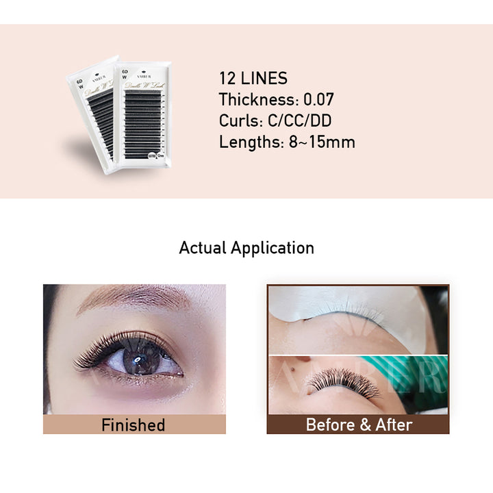 Amber Lash Double Volume WW Lash (Double W) - Amber Lash