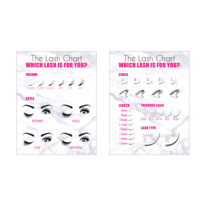 The Eyelash Chart by Amber Lash - Amber Lash