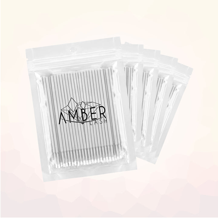 500pcs Disposable Micro Brushes Applicators - Amber Lash