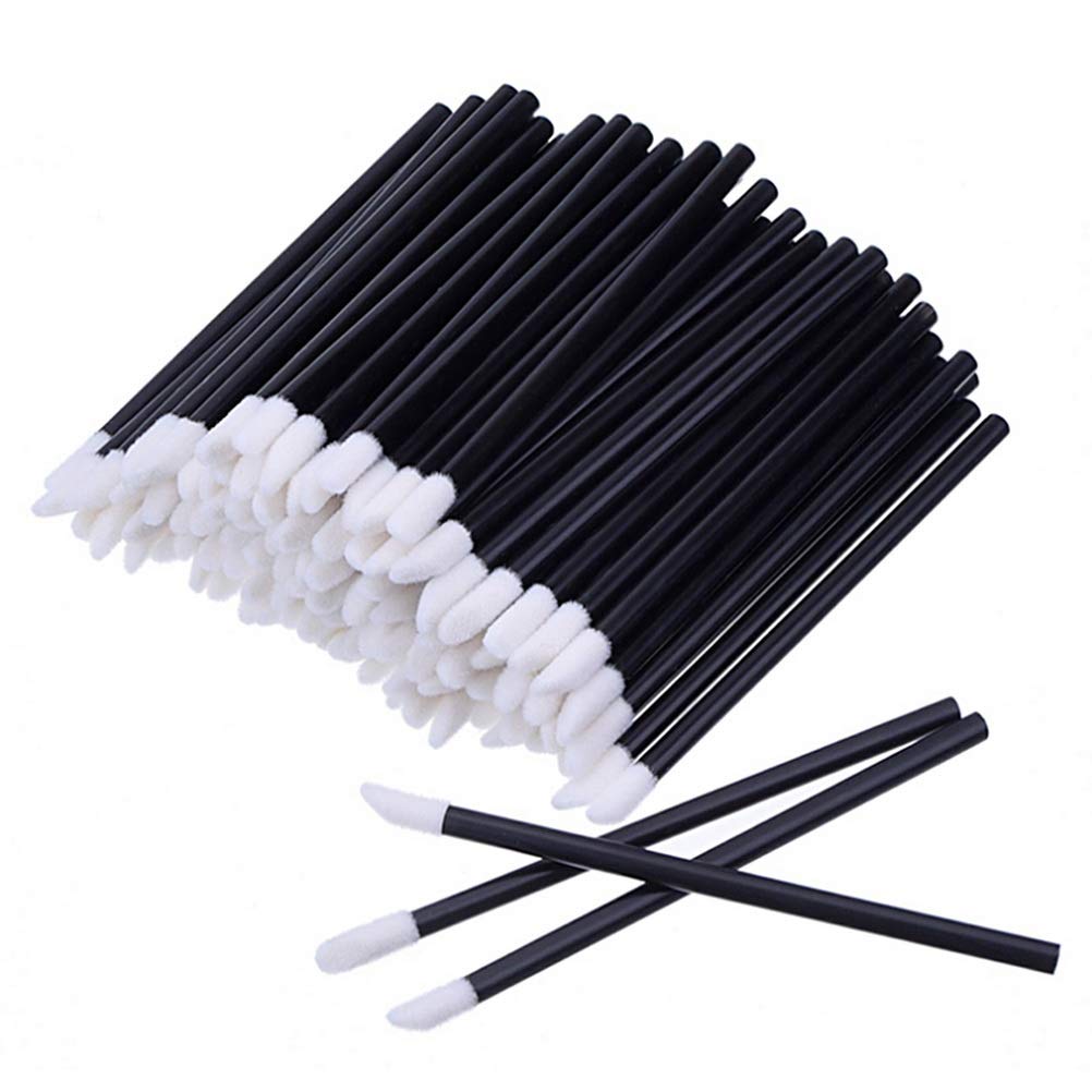 Disposable Lip Brush - 100 Pieces (50pcs x 2pack) - Amber Lash