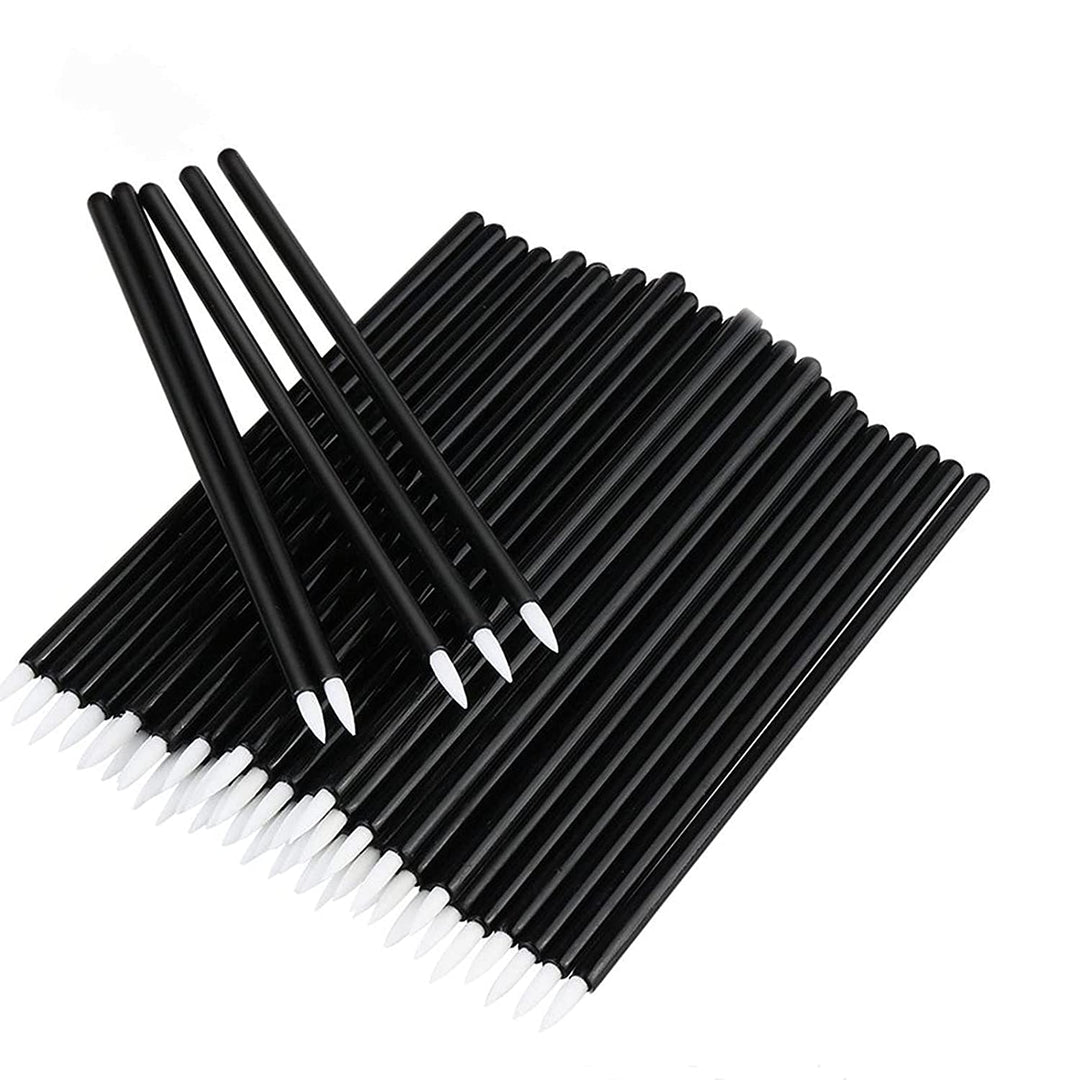 Disposable Lip Brush - 100 Pieces (50pcs x 2pack) - Amber Lash
