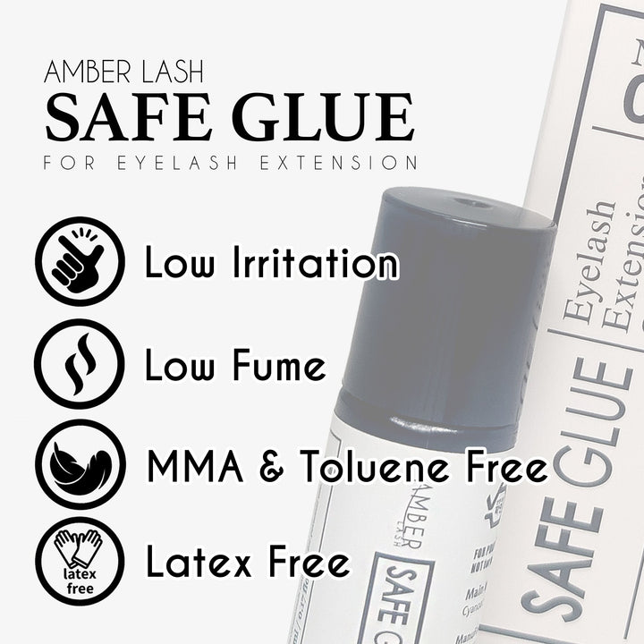AMBER LASH "FIND THE RIGHT GLUE" BUNDLE: MAGIC GLUE 10ML + SGLUE 10ML + SGLUE PLUS 10ML + SAFE GLUE 5ML