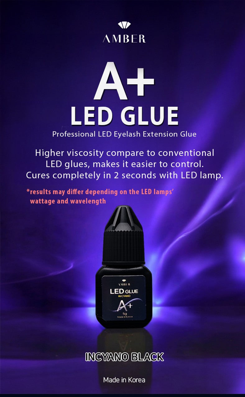 Professional LED lash extension adhesive fast curing glue made in Korea