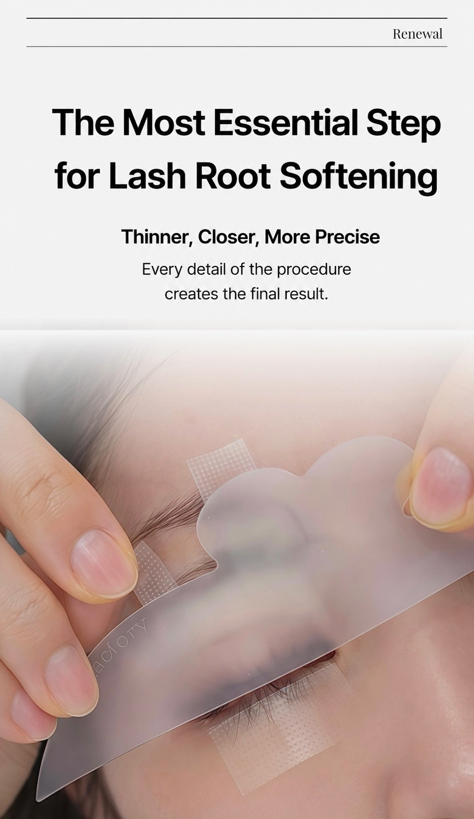 LASH FACTORY Perfect Softening Patch Rods for lash lift root softening and eyelash perm processing