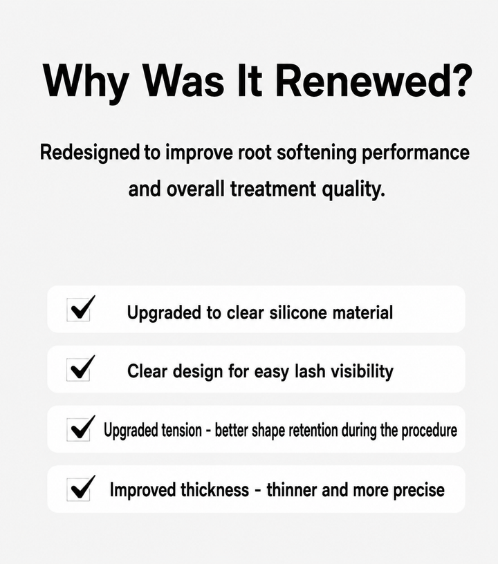 LASH FACTORY Perfect Softening Patch Rods renewal upgrade features for lash lift root softening