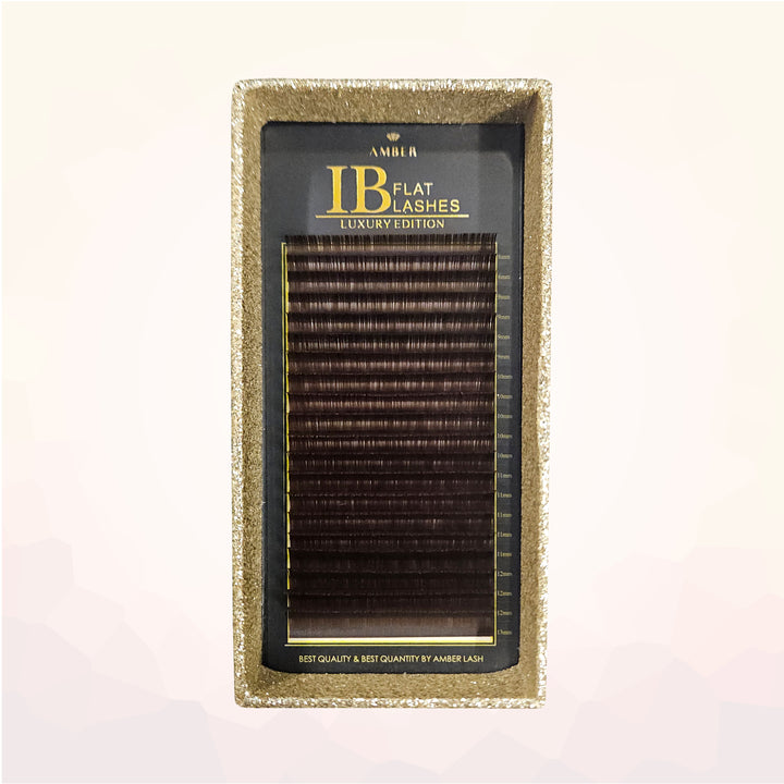 IB Flat Lash [Choco Brown Color MIX] - Amber Lash Luxury Edition