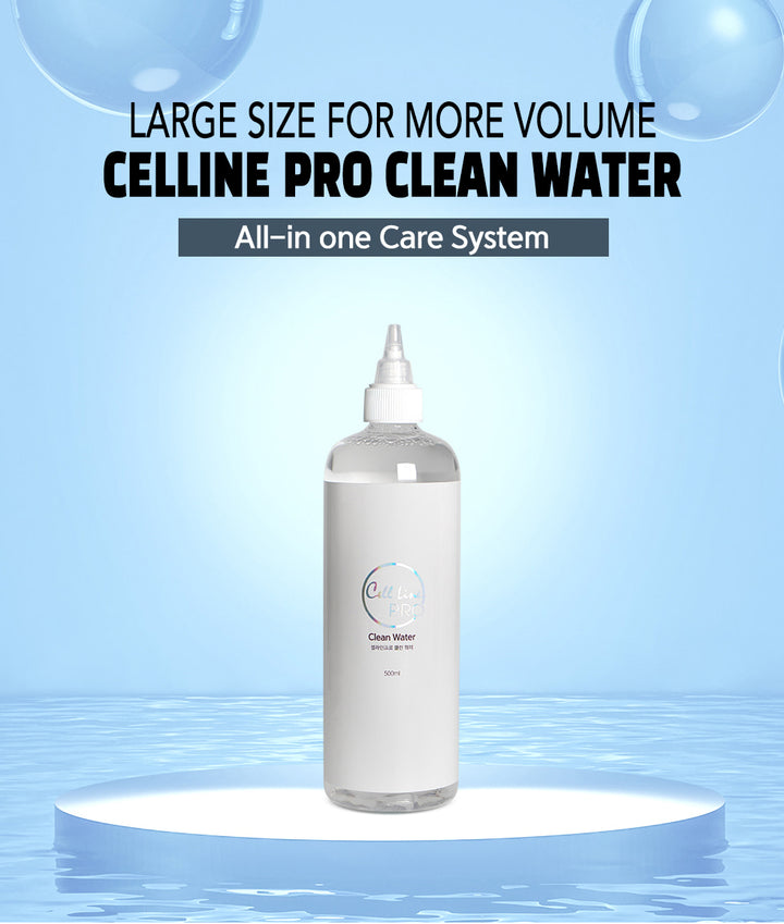 Cell Line Pro Clean Water – Professional PMU Pre-Care & After-Care Cleanser (180ml / 500ml) - Amber Lash