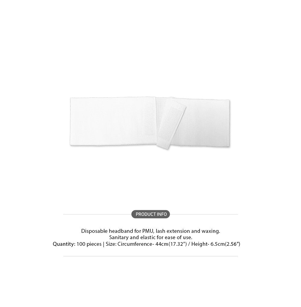 Disposable Spa Facial Headbands with Velcro Closure [100 PCS]