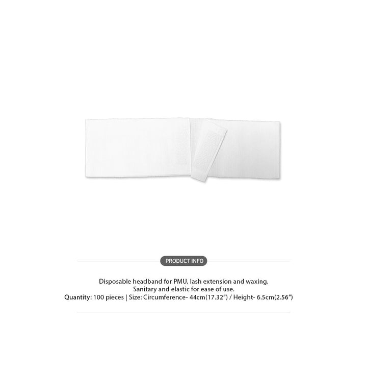 Disposable Spa Facial Headbands with Velcro Closure [100 PCS]
