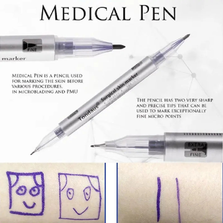 Dual Marker Pen for Semi-Permanent Makeup
