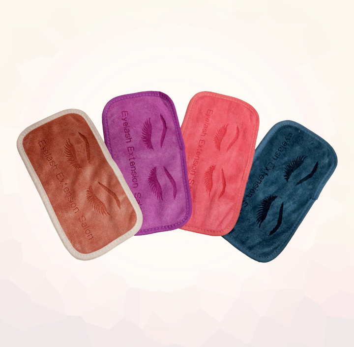 Professional Eyelash Extension Reusable Forehead Soft Towel Pads [4pcs Set]