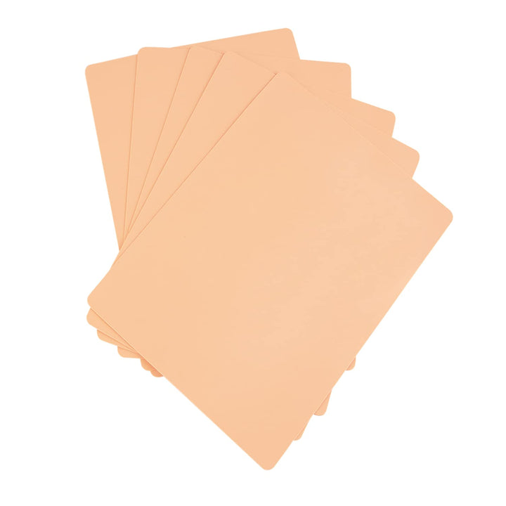 Fake Skin Practice Sheets for Microblading & Tattoo, 9.75"x5.75" - Bulk Option - - Amber Lash