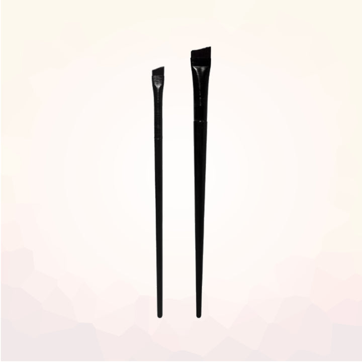 Fine Angled Eyebrow and Eyeliner Brush Set - Amber Lash