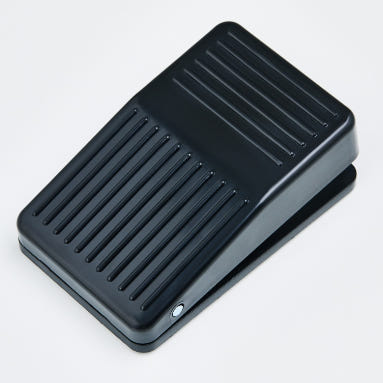 Close-up view of foot switch