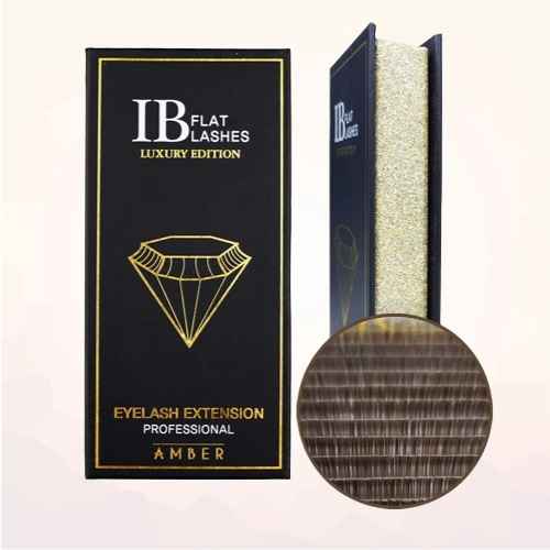 IB Flat Lash [Choco Brown Color MIX] - Amber Lash Luxury Edition