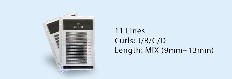 Feather-shaped LF Lashes for Anime Extensions - Pre-designed bold volume lashes in V1 