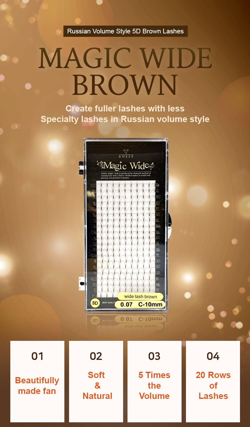 Magic Wide 5D Lash -Brown Color