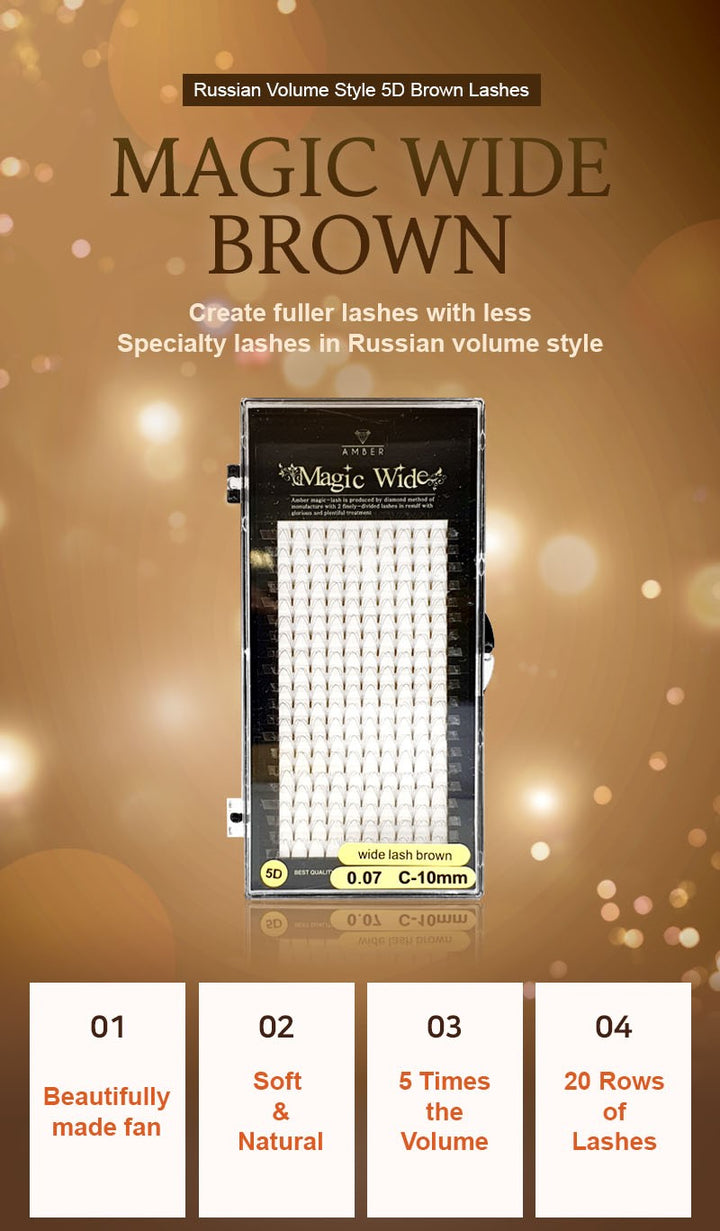 Magic Wide 5D Lash -Brown Color