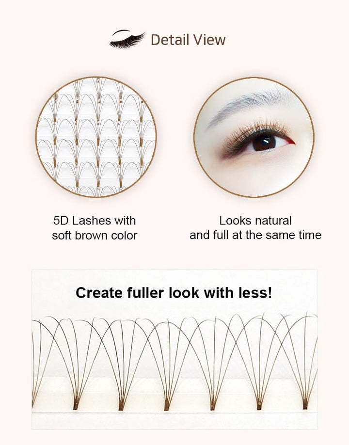 Magic Wide 5D Lash -Brown Color