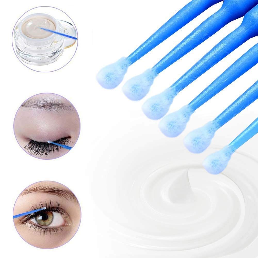 200pcs Disposable Micro Brushes Applicators, Various Colors, 2pack(100pcs) - Amber Lash