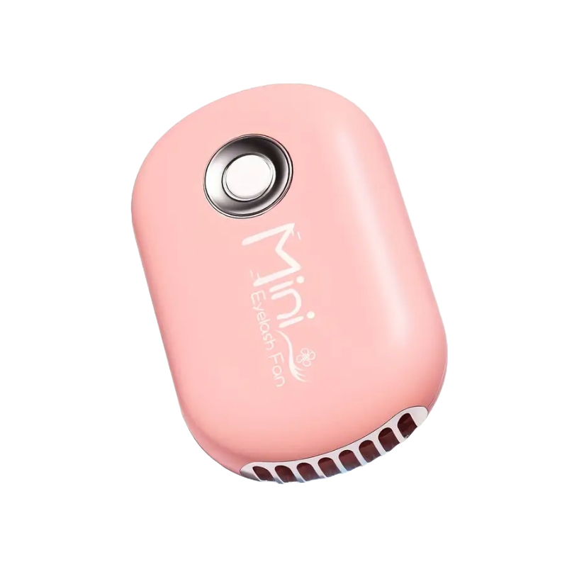 Cooling lash fan for travel, makeup, or lash artists