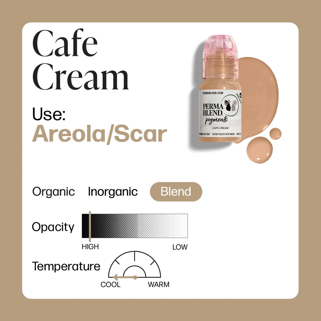 Perma Blend Areola/Scar Pigments 15ml - Cafe Cream