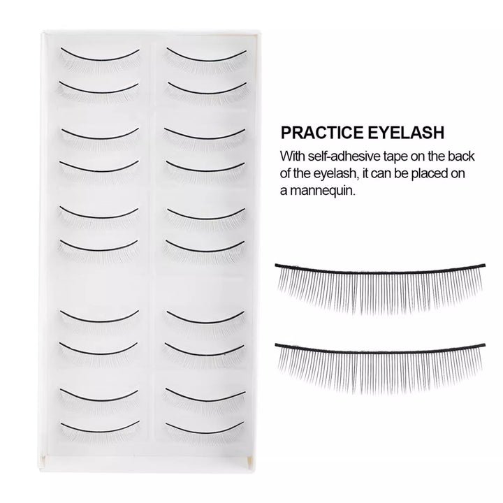 Practice Lashes for Mannequin Head [10 Pairs]