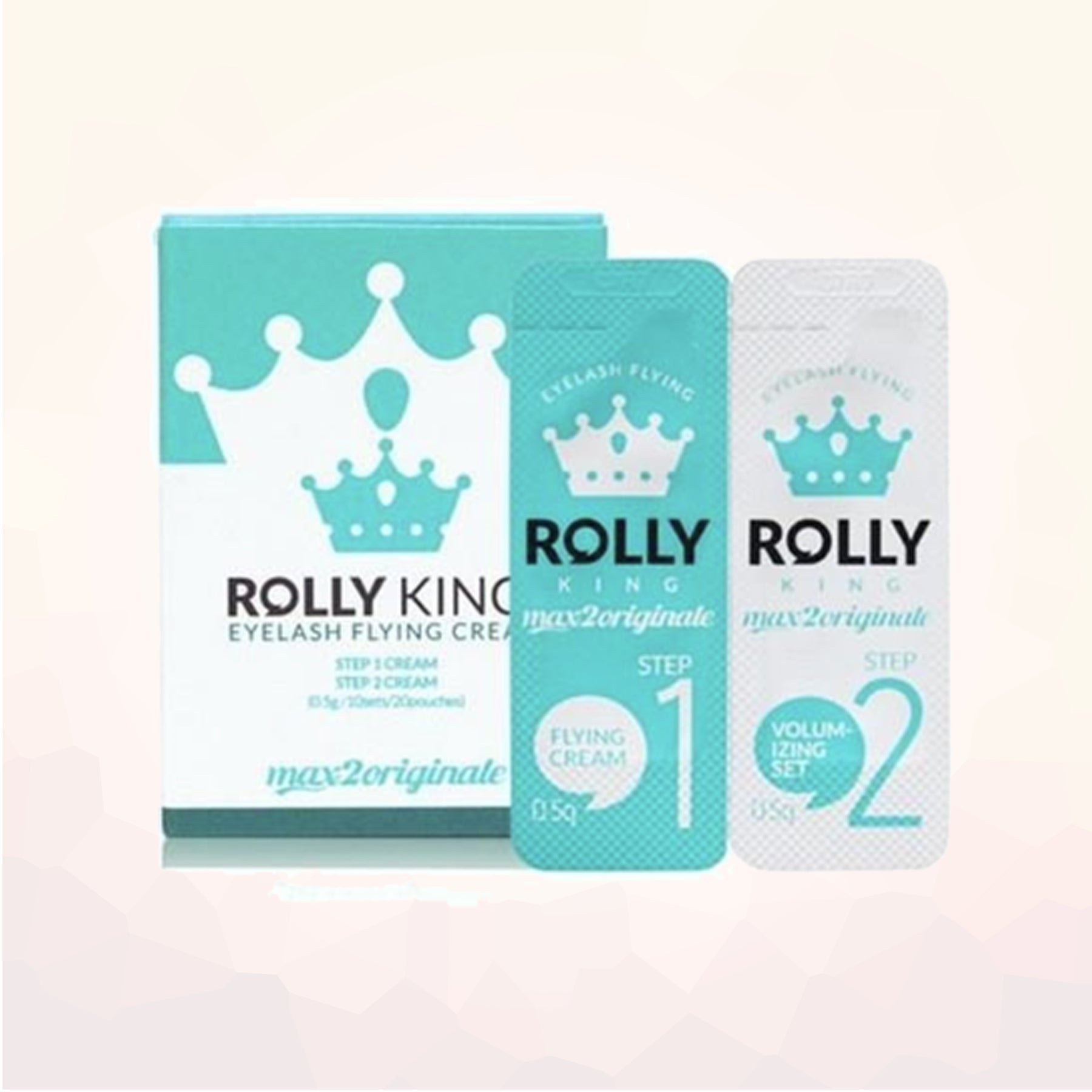 ROLLY KING Flying Lash Lift/ Brow Lamination Cream STEP 1 & STEP 2 Set ...