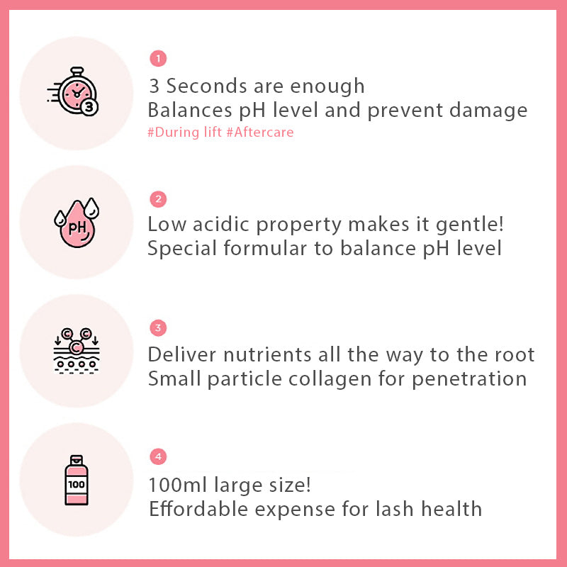 Eyelash Perm pH Buffer with Collagen – 100ml Bottle for Lash Artists