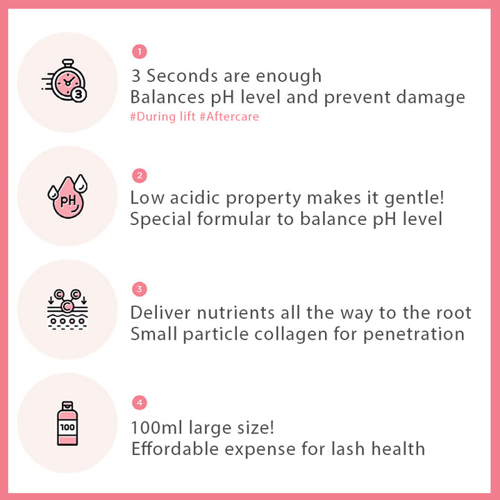 Eyelash Perm pH Buffer with Collagen – 100ml Bottle for Lash Artists