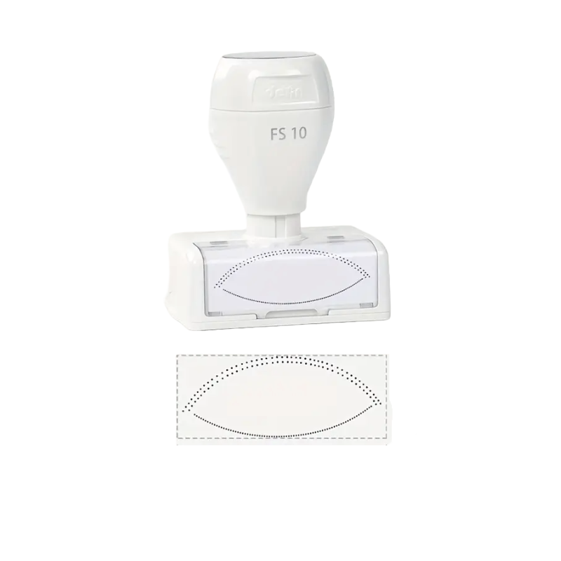 Reusable eyelash extension practice stamp tool for beginners with refillable ink and ergonomic grip