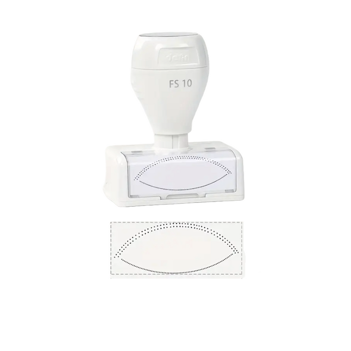 Reusable eyelash extension practice stamp tool for beginners with refillable ink and ergonomic grip