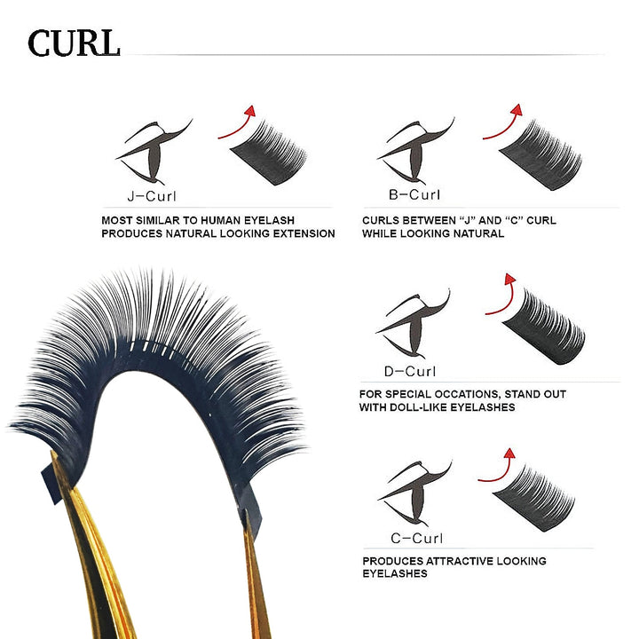 Sharp Lash Dark Brown - MIX [8 - 13]mm - Amber Lash