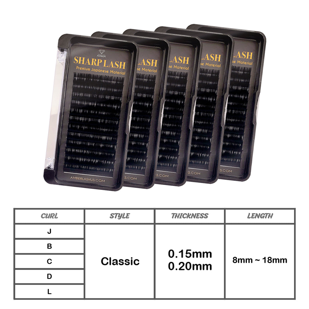 Sharp Lash Mink by Amber Lash - B Curl - Amber Lash