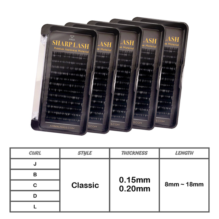 Sharp Lash Mink by Amber Lash - B Curl - Amber Lash