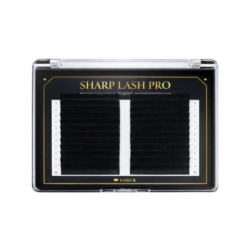 Matte Deep Black SHARP LASH PRO flat lash extensions for professional lash artists